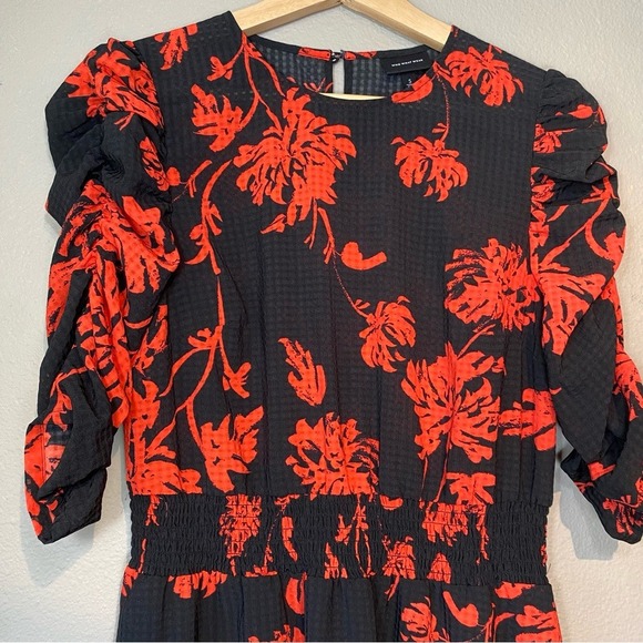 Who What Wear Womens Floral Dark Feminine Romantic Whimsigoth Dress Size S Black - Picture 4 of 16